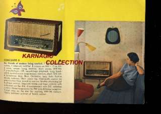 TELEFUNKEN RADIO,RECORD PLAYER AND CHANGER COL. BOOKLET  