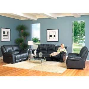   Furniture Promenade Black Reclining Living Room Set 7575S mlr set
