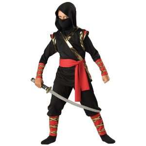   Costumes Ninja Child Costume / Black/Red   Size 8 