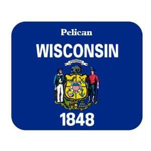  US State Flag   Pelican, Wisconsin (WI) Mouse Pad 