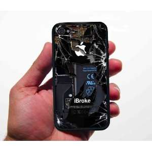    Iphone 4 4s Case Apple Ibroke Design Black 