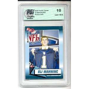  Eli Manning CHARGERS DRAFT DAY 2004 Rookie Review card PGI 