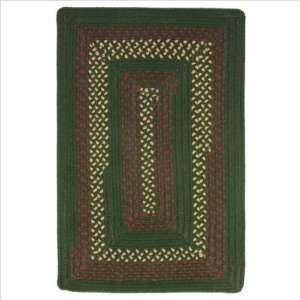  Hereford Hunter Green Braided Rug Size Square 5