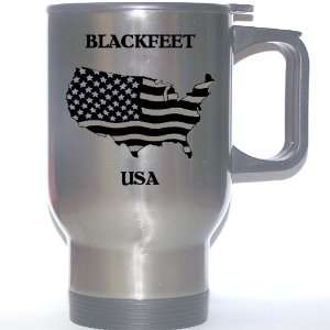  US Flag   Blackfeet, Montana (MT) Stainless Steel Mug 