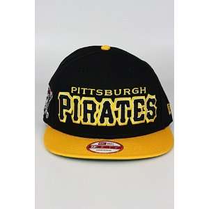 New Era Mondo Pittsburgh Pirates Snapback Hat Black   Yellow   White 