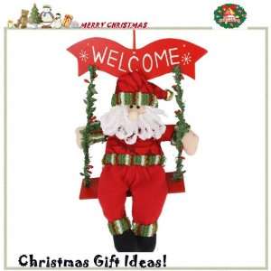  HOTER® 12 inch Handmade Swing Santa Toy Hanging D¨¦cor 