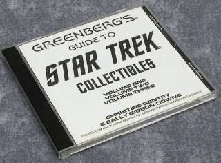 Greenbergs Guide Star Trek Collectibles Vol 1 2 3 CD  