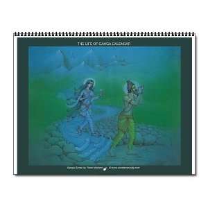 Life of Ganga Calendar 13 paintings Religion / beliefs Wall Calendar 