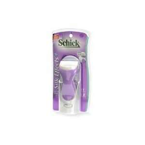  Schick Silk Effects Plus Razor with 2 Refill Blades 1 ea 