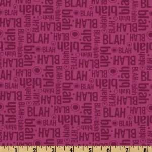  44 Wide Maxine™ Blah Blah Raspberry Fabric By The Yard 