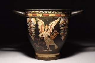 Very Rare Ancient Gnathian Skyphos with Siren  