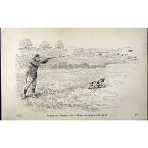 1889 Art Shooting Charles Lancaster Hunting Sport Gun  