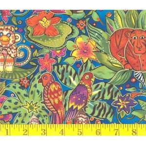  45 Wide Tropical Animals Fabric By The Yard Arts 