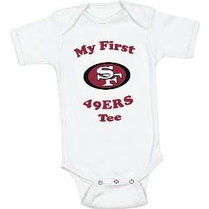 Reebok San Francisco 49ers My First Infant Creeper T Shirt  White 