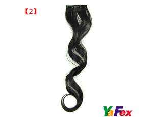 Cheap One piece Womens curly/wavy Clip in on Hair Extensions 