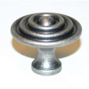 Alno A566 DN   Eclectic Series 1 1/2 Inch Bulls Eye Knob   Distressed 