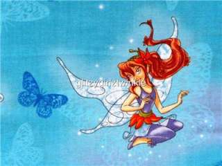   Fabric BTY Fairies Cartoon Movie Childrens Pixie Butterfly  