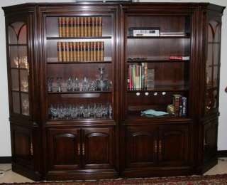   Statton Oldtowne Solid Cherry 4 pc Bookcase Entertainment Cntr  