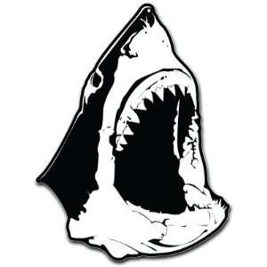 Jaws Shark Head Car Bumper Sticker Decal 5x3.5