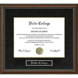  Delta College Diploma Frame
