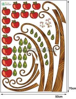 ECO 18 Apple Tree, Mural Removable Decor Wall Sticker  