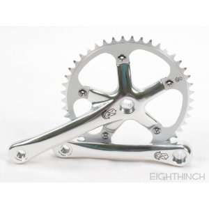  EIGHTHINCH FIXED GEAR TRACK CRANK CRANKSET 170MM SILVER 