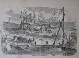 Shiloh Church Pitsburgh Landing Shiloh Battle Plan 1866  