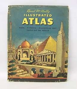 1937 Rand Mc Nally Illustrated Atlas, Maps, Pictures  