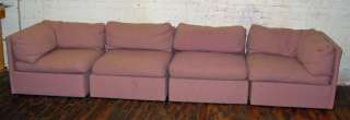 Milo Baughman Thayer Coggin 4 Four Sectional Couch Signed Mid Century 
