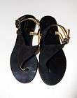 New Crewcuts Girls Suede Sandals shoes black size 12
