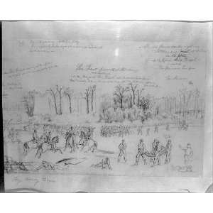   Battle of Shiloh,TN,April 7,1862,American Civil War,drawing Home