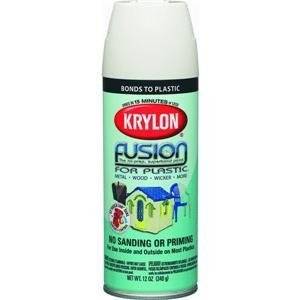 Krylon Fusion Spray Paint, Satin Dover 12 oz by Krylon