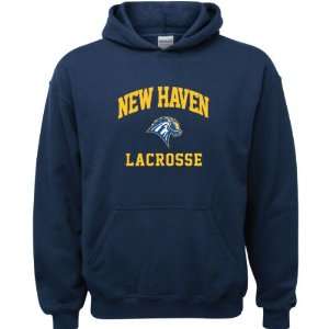 New Haven Chargers Navy Youth Lacrosse Arch Hooded Sweatshirt