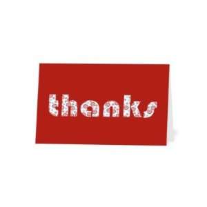  Holiday Thank You Cards   Snowflake Letters By Night Owl 
