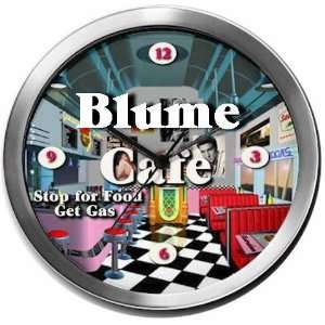  BLUME 14 Inch Cafe Metal Clock Quartz Movement Kitchen 