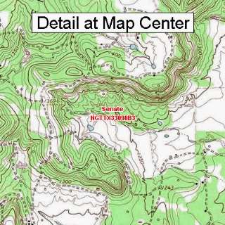   Quadrangle Map   Senate, Texas (Folded/Waterproof)