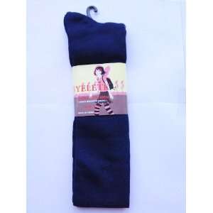  Navy Blue Solid Color Thigh High Socks Size 9 11 