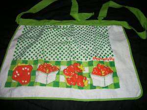 Green Dot Strawberry half waist Apron Terry Cloth towel  