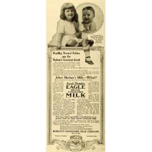 1917 Ad Gail Borden Eagle Brand Condensed Milk Mary Frances Averill 