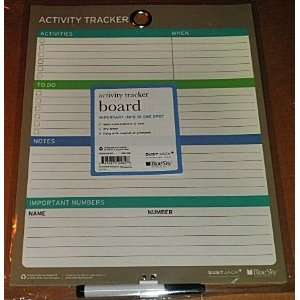 Activity Tracker Dry Erase Memo Board 15 x 11 Office 
