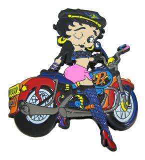 Biker Betty Boop Enamel Belt Buckle Motorcycle  