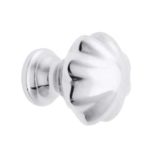 Colonial Revival Cabinet Knob   1 1/4 Diameter in Polished Chrome.