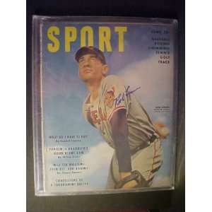  Bob Lemon Cleveland Indians Autographed June 1950 Sport 