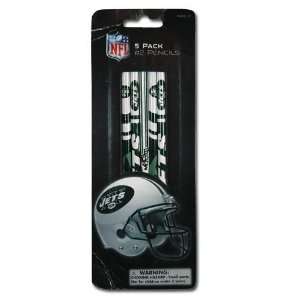   NFL New York Jets 5pk Pencils on Reverse blister card