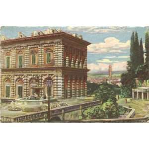   Postcard Palazzo Pitti Boboli Gardens Florence Italy 