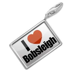  FotoCharms I Love Bobsleigh   Charm with Lobster Clasp 
