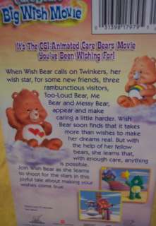 THE CARE BEARS Big Wish Movie VHS VIDEO 031398179795  