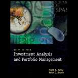 Investment Analysis and Portfolio Management 6TH Edition, Frank K 