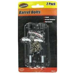  Bulk Buys ML075 2 Pc 4 in. Door Bolt   Pack Of 96 Sports 