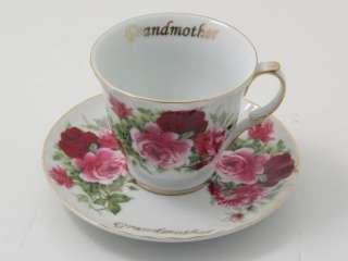 Grandmother Tea Cup & Saucer, Made In USA  